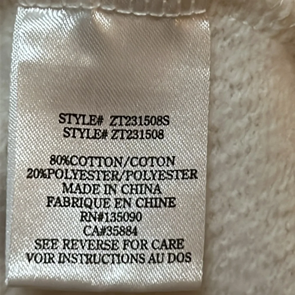 Z Supply Vacation Sweatshirt In Cream Size Small NWT - Picture 7 of 7